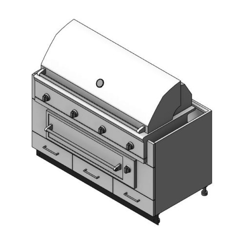CAD Drawings BIM Models Danver Grill Base Cabinets With Warming Drawers