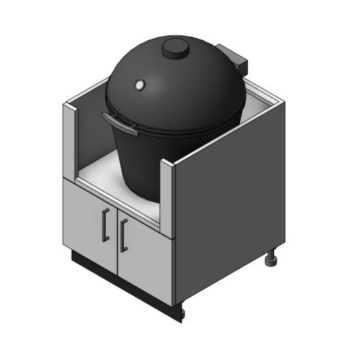 CAD Drawings BIM Models Danver Egg Smoker Base Cabinets
