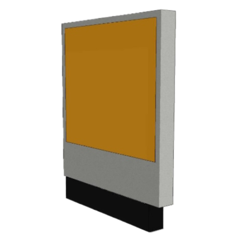 CAD Drawings BIM Models Danver Urbane Refrigerator Box Column