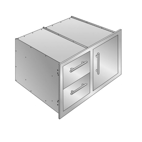CAD Drawings Danver Door-Drawer Combination