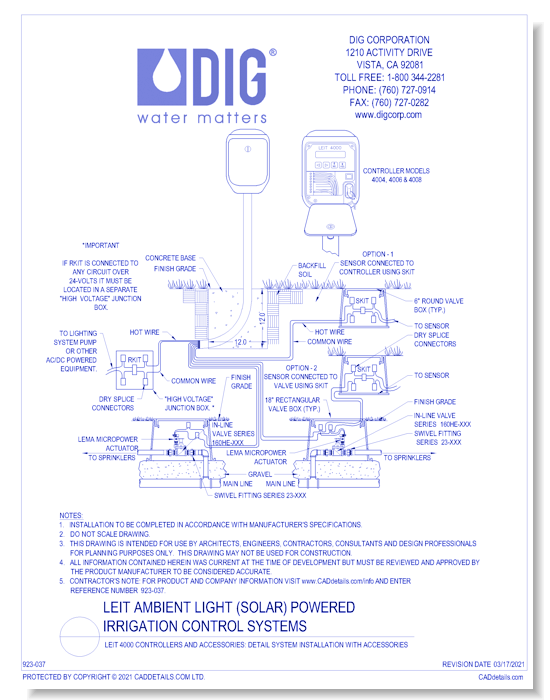 LEIT 4000 Controllers And Accessories - Detail System Installation with Accessories