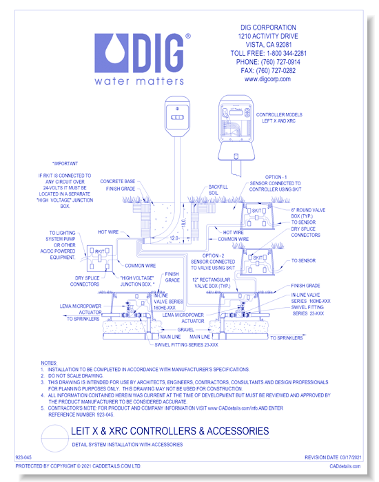 LEIT X & XRC Controllers And Accessories - Detail System Installation with Accessories