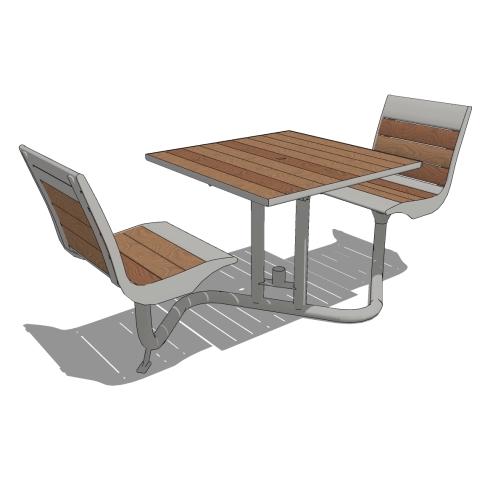 BH1801T - Beacon Hill Thermory Bistro Table with 2 Seats