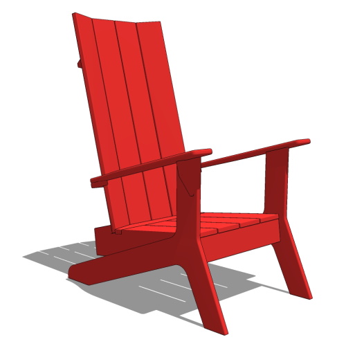 PLK60C - Plank Adirondack Chair, HDPE