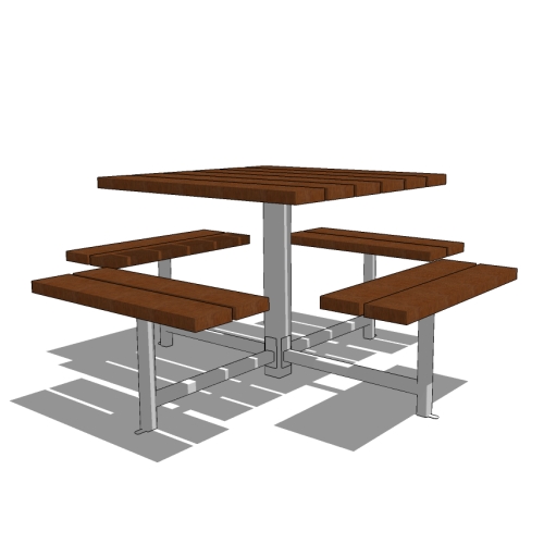 CAD Drawings BIM Models Maglin Site Furniture Inc. MTB-0400 (MLPT400)