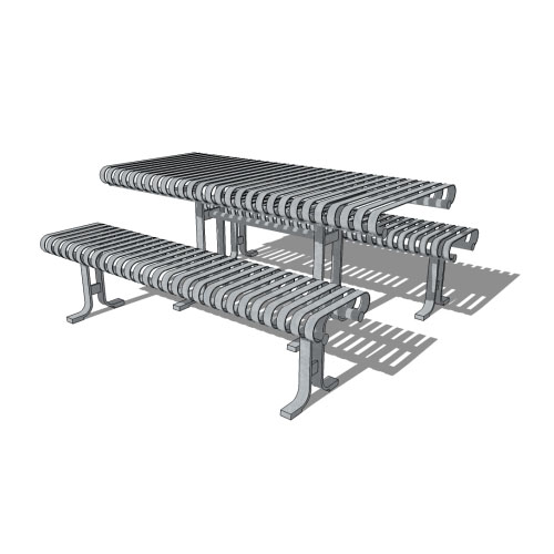 CAD Drawings BIM Models Maglin Site Furniture Inc. MTB-0510-00001 (MLPT510-S)