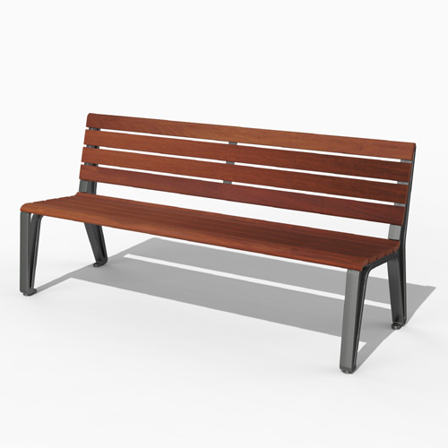 CAD Drawings Maglin Site Furniture Inc. MBE-2300-00015 Bench