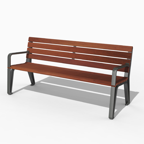 CAD Drawings Maglin Site Furniture Inc. MBE-2300-00017 Bench