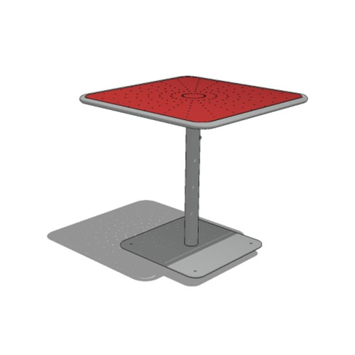 CAD Drawings BIM Models Maglin Site Furniture Inc. MTB-1700-00120 (FRT1700-SQ-M1-DB-30)