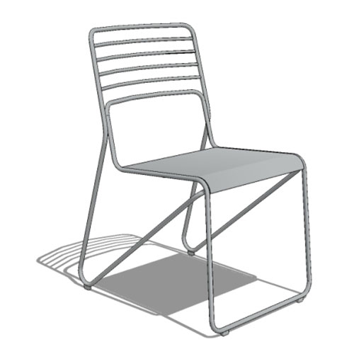 CAD Drawings BIM Models Maglin Site Furniture Inc. MCH-2000-00002 Chair (KNCH2000-M0)