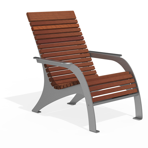 CAD Drawings BIM Models Maglin Site Furniture Inc. 720 Chair Ipe Wood (MCH-0720-00004)