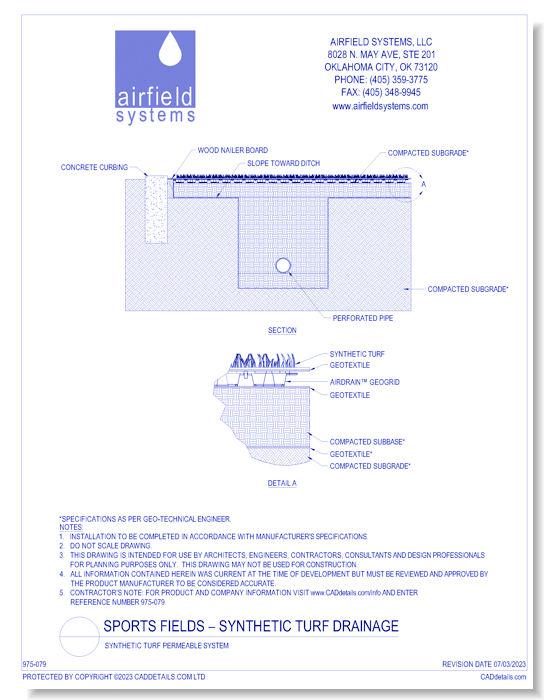 Synthetic Turf Permeable System