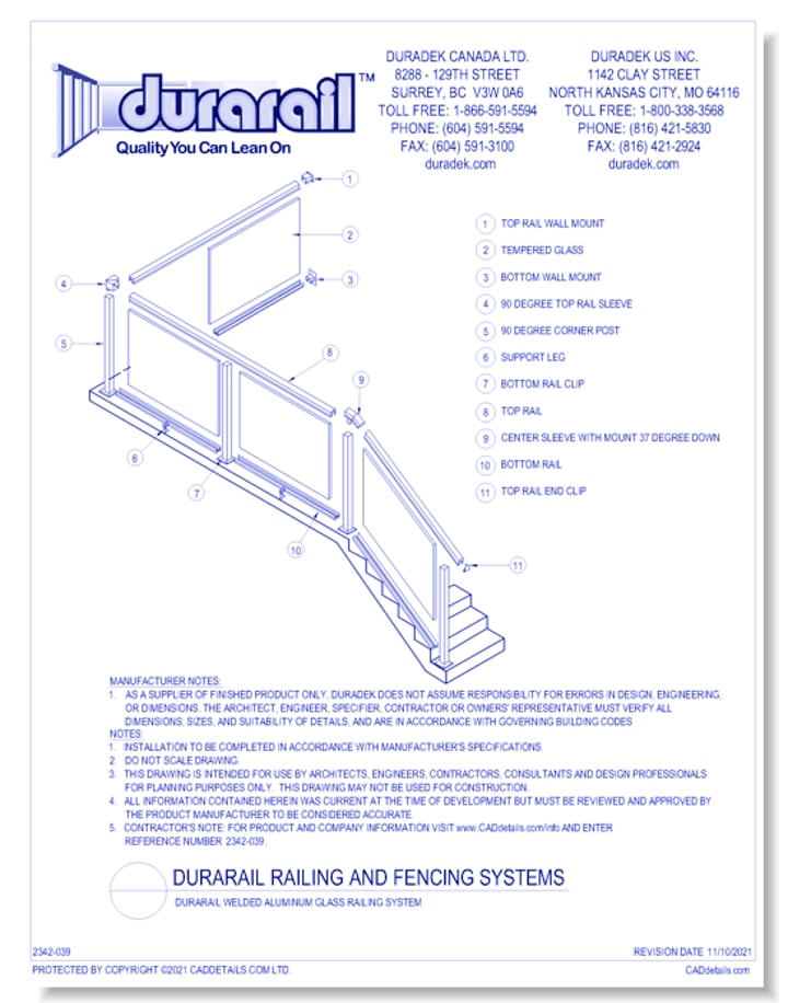 Mgs Railing Detail CAD Drawings, BIM Files, Specifications & More - CADdetails