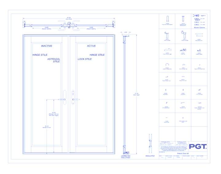 FD5455 / FD5555 Architectural Design Repository from PGT Windows +