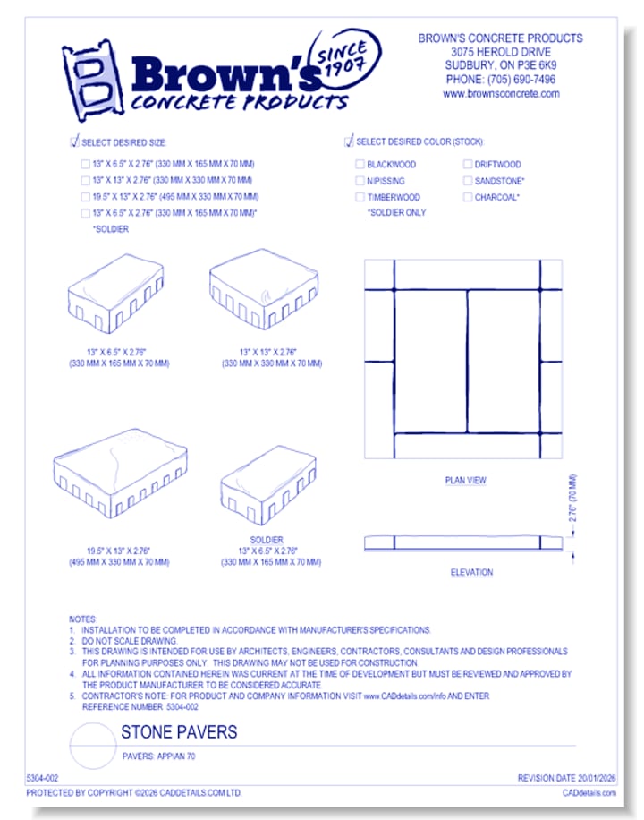 Autocad Paver Example CAD Drawings, BIM Files, Specifications & More - CADdetails