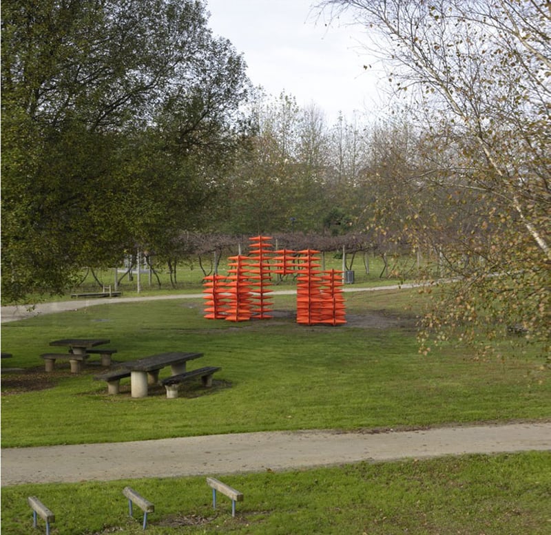 Interactive Orange Traffic Cone Sculpture preview 3