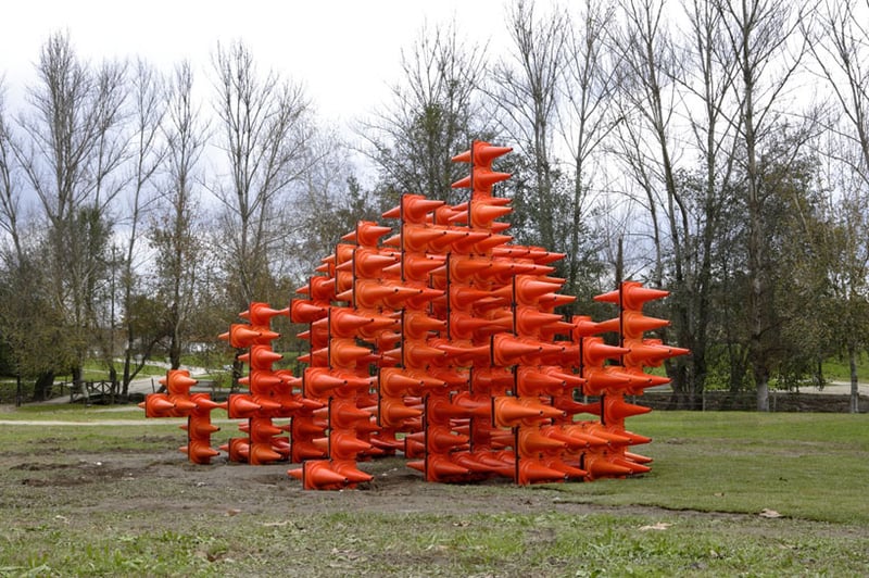Interactive Orange Traffic Cone Sculpture preview 2
