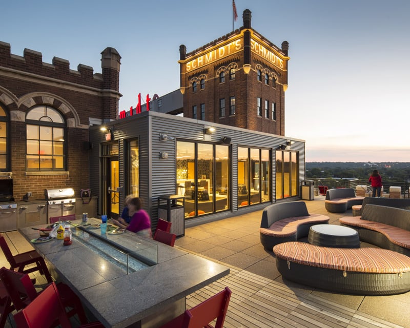 Schmidt Artist Apartments Rooftop Deck