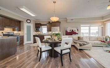 Wood laminate installed over 1" of Firm-Fill 3310+