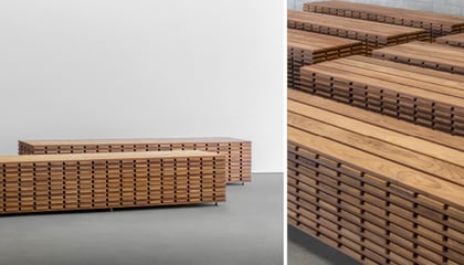 Custom Maple-Pile Benches, University Of California