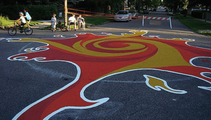 Painting the Pavement in St. Paul