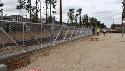 Large Gates at Amazon Facility
