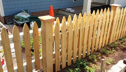 Residential Wood on Steel Picket Gate with an All-O-Matic SL100DC Operator