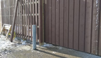 Privacy Gate installed at Construction Yard