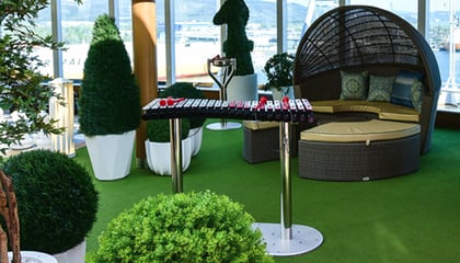 Majestic Princess Cruise Ship has Percussion Play Instruments in ‘Garden Paradise Above the Sea’ 