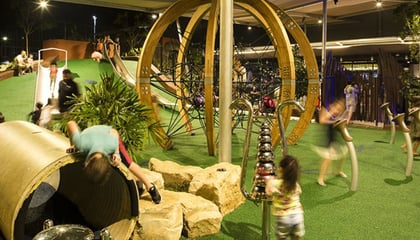 Australian Family-Friendly Shopping Precinct Includes Percussion Instruments in New Playground