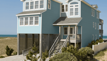 Celect® Canvas 7" Clapboard in Sherwin Williams Sky High