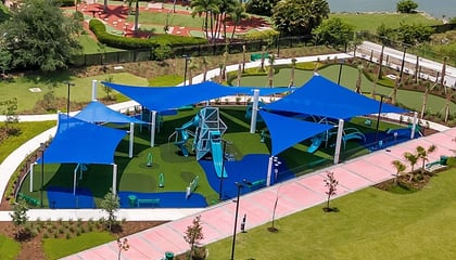 Beautiful ‘Sail’ Canopies For The New White Course Park In Doral, Florida!