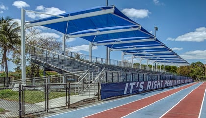 Shade Systems Provides Large Single Cantilevers For City Of Miramar, Florida