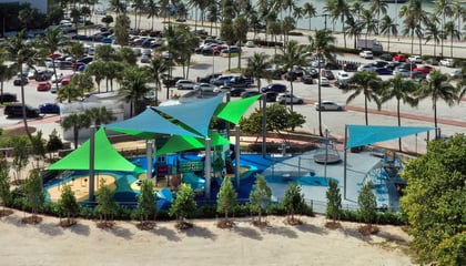 City of Miami Beach Gets New ‘Sail’ Shades At Indian Beach Park