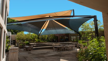 A New Multi-Level ‘Sail’ Shade At Univ Of Kentucky Hospital