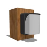 Exterior Lighting: 6" x 4" Post Pathway Light