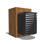 Exterior Lighting: 7" x 4" Post Pathway Light with Decorative Cover