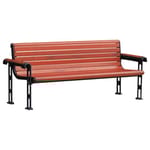 View UF8008 - Bristol Series Bench with Armrest - 8'