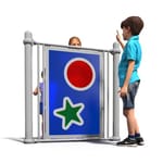 View Sensory Panel Textured Star Circle