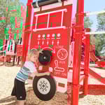 View Fire Truck Panel, Rear
