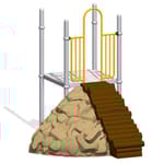 View Log Climber With Rock Climber Right