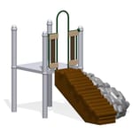 View Model 634-CL: Log Climber With Rock Climber Left