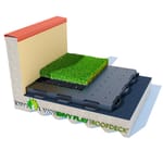 View Rooftop Installation: Drainage Panel