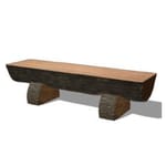View Half Log Bench