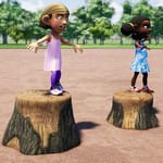 View Tree Stump Stepper