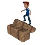 View Hay Bale Stack Climber