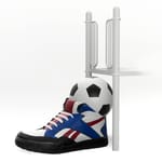 View Soccer Shoe with Ball Climber