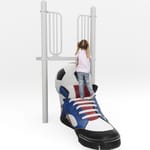 View Soccer Shoe with Ball Climber