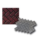 View Herringbone Used Brick Thinline