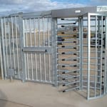View Pedestrian Portal 2150 Pre-hung Ornamental Pedestrian Swing Gate with Turnstile